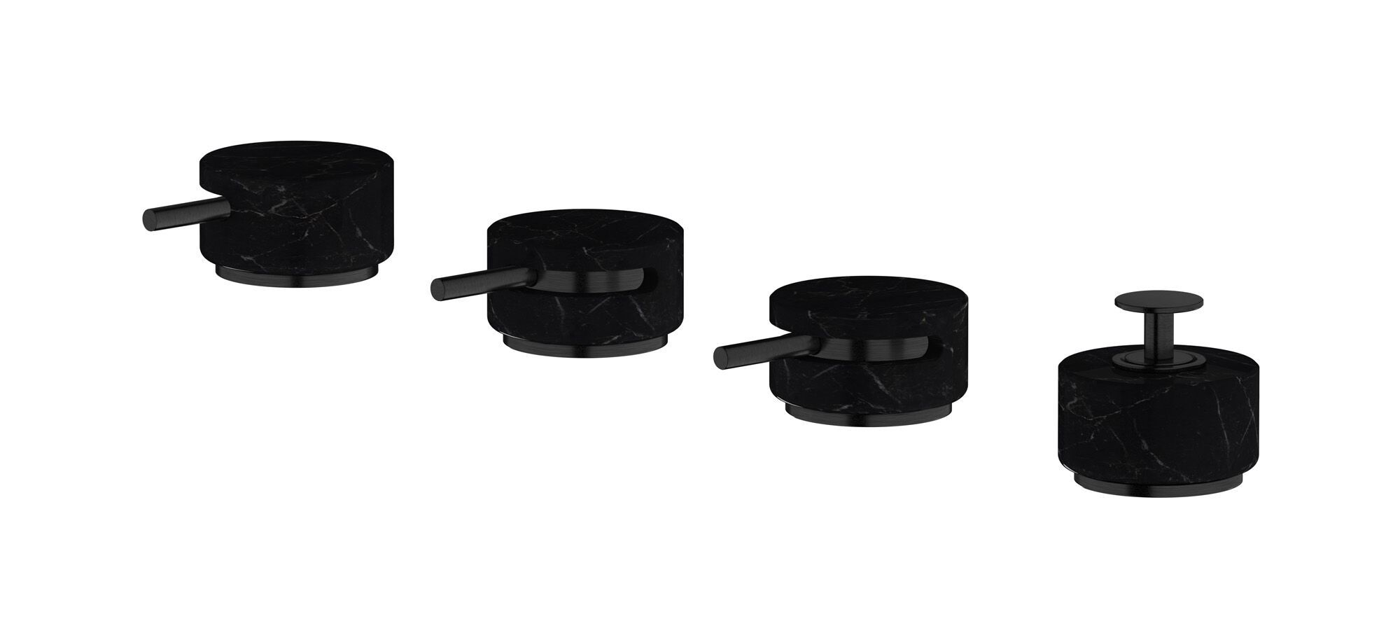 Мраморный встраиваемый смеситель для ванны с 4 отверстиями IB мрамор + мрамор Elle ARCH-00078524 - Вид №6