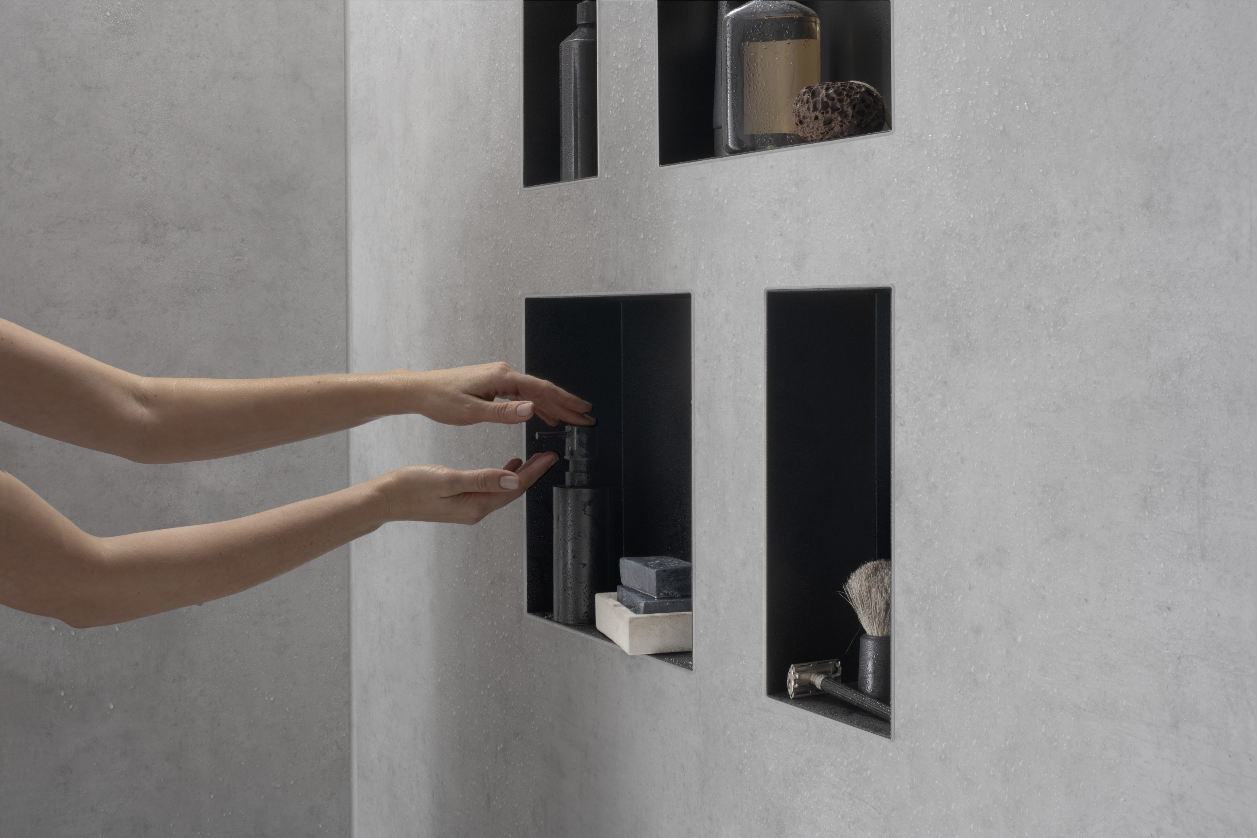 56073670 XtraStoris Minimalistic Wall безрамная ниша 300/300/100 Hansgrohe  - Вид №6