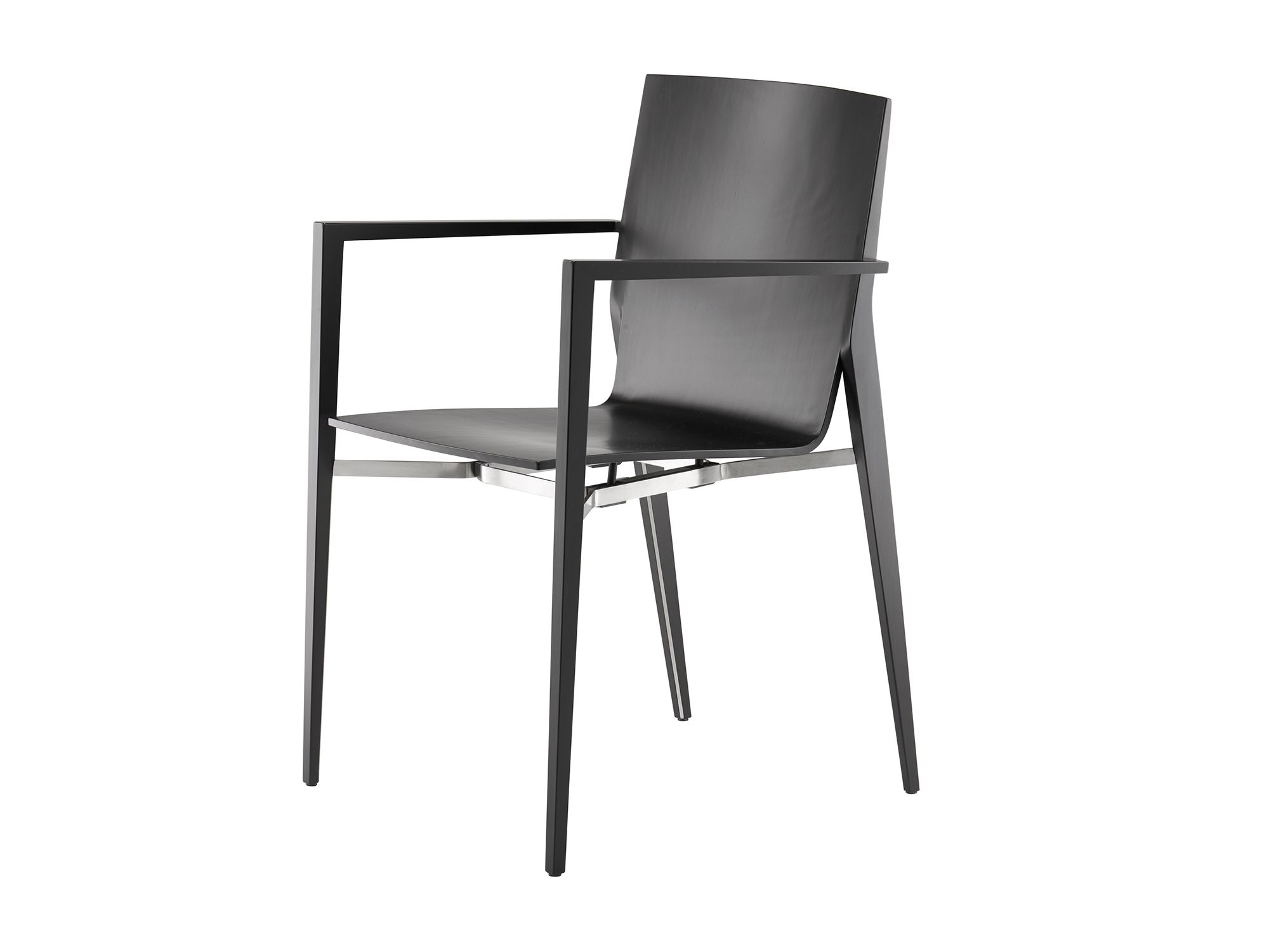 Деревянный штабелируемый стул с подлокотниками SCHNEEWEISS interior Tendo ARCH-00048046