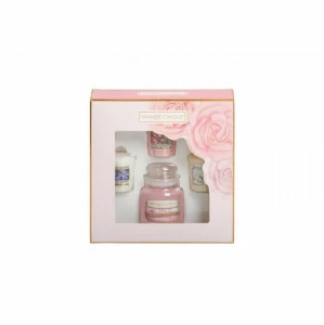 Подарочный набор 3 вотива и свеча "Нежный букет" YANKEE CANDLE  268079 Розовый