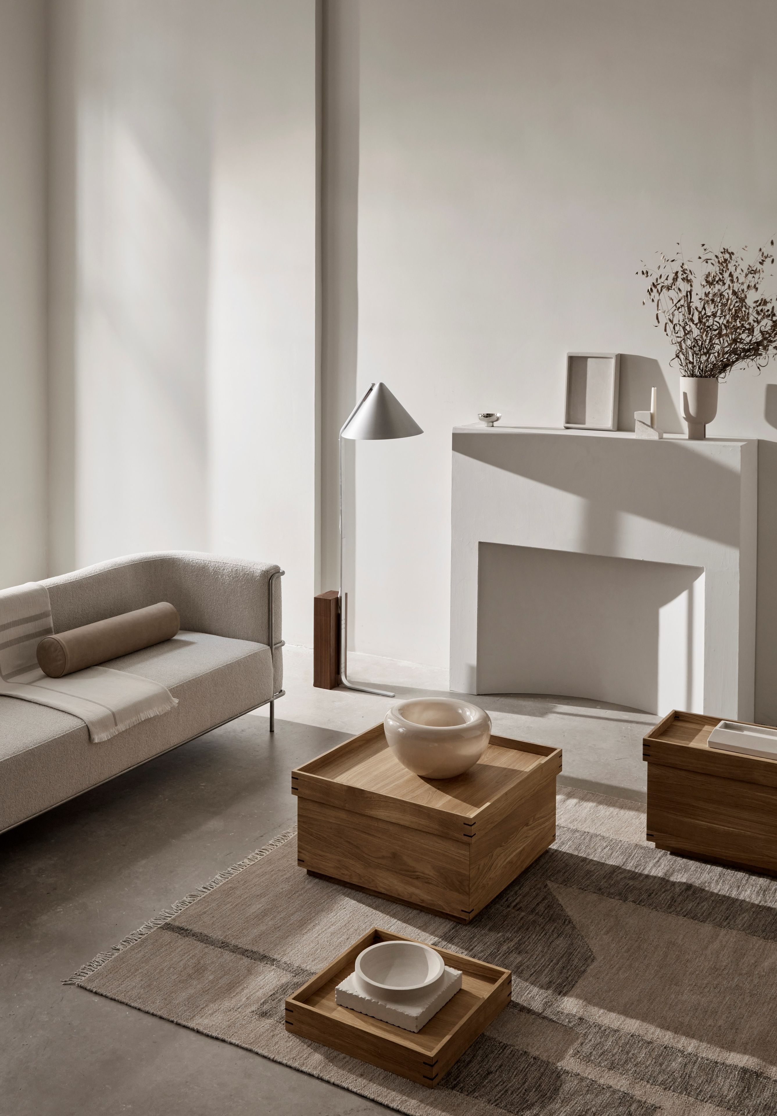 Квадратный журнальный столик из дуба Kristina Dam Studio Japanese ARCH-00050659 - Вид №3