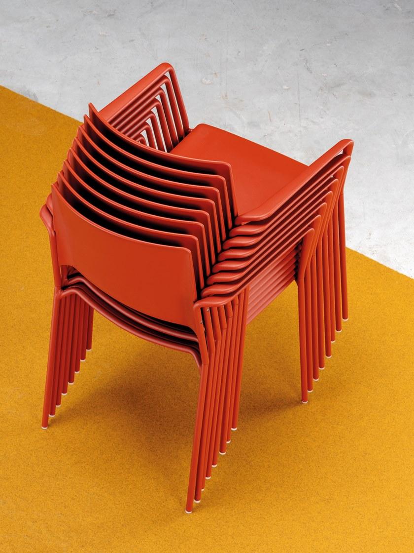 ENEA Штабелируемый тканевый стул с подлокотниками Ema sun-id-1445413 - Вид №3