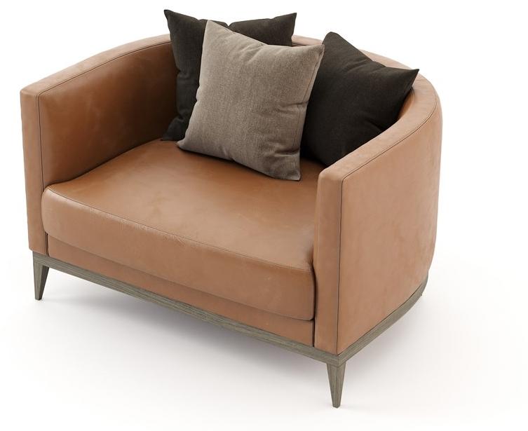 Laskasas Кожаное кресло с подлокотниками  Lk4429  - Вид №4