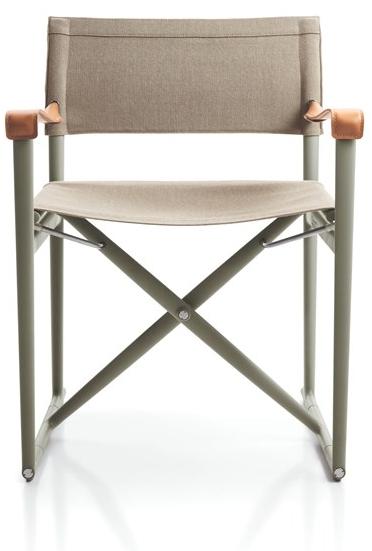 B&B Italia Outdoor Складной брезентовый садовый стул с подлокотниками Mirto outdoor sun-id-1443145 - Вид №3