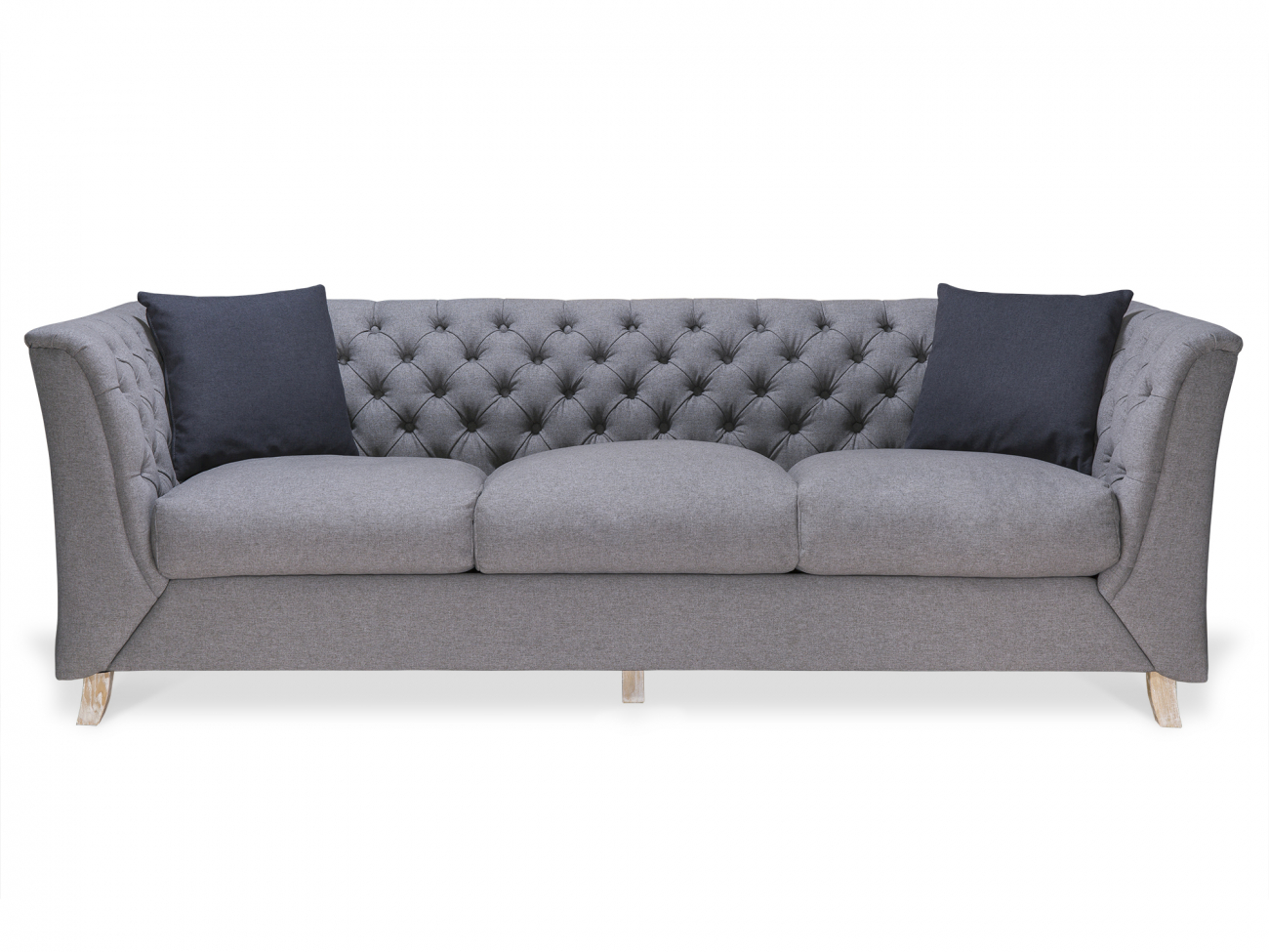 Диван Paul прямой серый KELLY LOUNGE ДИЗАЙНЕРСКИЕ 210976 Серый  - Вид №1