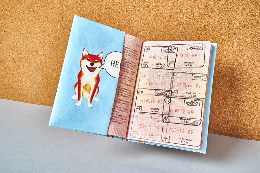 NC-012 Обложка на паспорт - new sibainu New wallet  - Вид №1