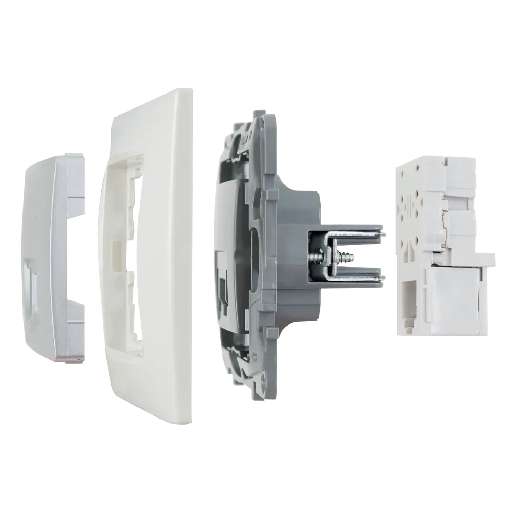 Телефонная розетка Legrand Etika RJ11 алюминий для скрытого монтажа 17356901 STLM-0008025 - Вид №5