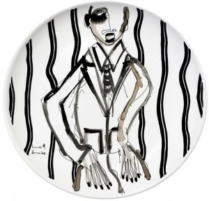 Kiasmo Керамическая тарелка Portrait K+mp4