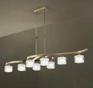 Подвесная люстра Mantra Cuadrax 0996 MANTRA ДИЗАЙНЕРСКИЕ, CUADRAX BRONZE 055880 Бронза