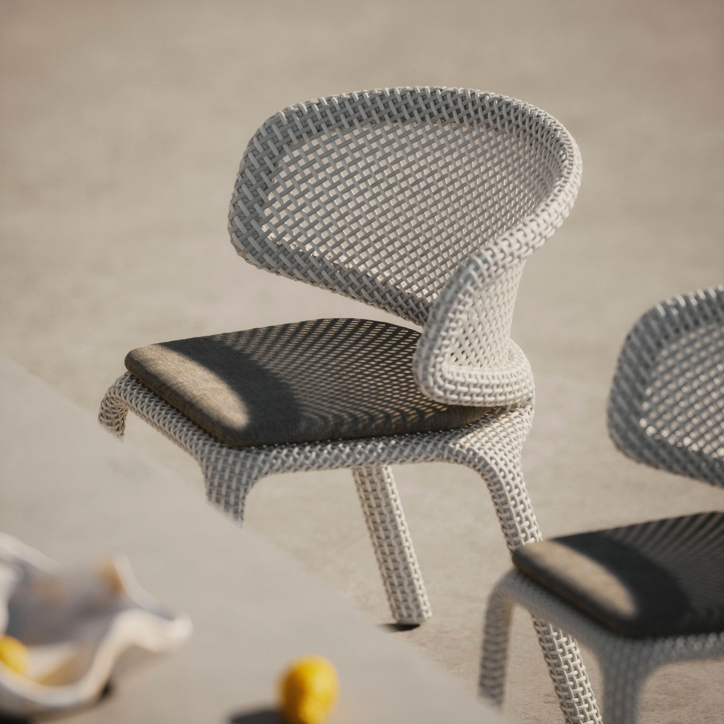 Штабелируемый садовый стул из синтетического волокна DEDON SEASHELL NUO ARCH-00108126 - Вид №5