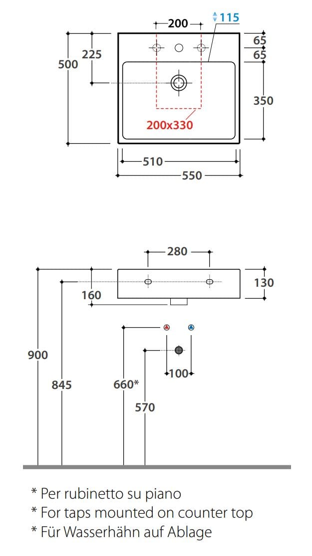 Одинарная керамическая раковина с переливом Ceramica Globo классика ARCH-00105414 - Вид №2