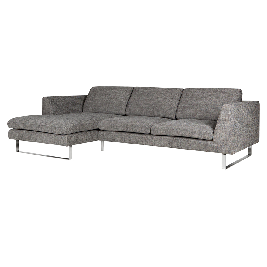 Угловой диван левый TOKYO черно-белый Sits S1661 - Вид №1