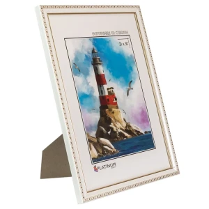90348357 Рамка Platinum со стеклом Камея 981_2130N, 21x30 см, пластик, цвет белый STLM-0826194