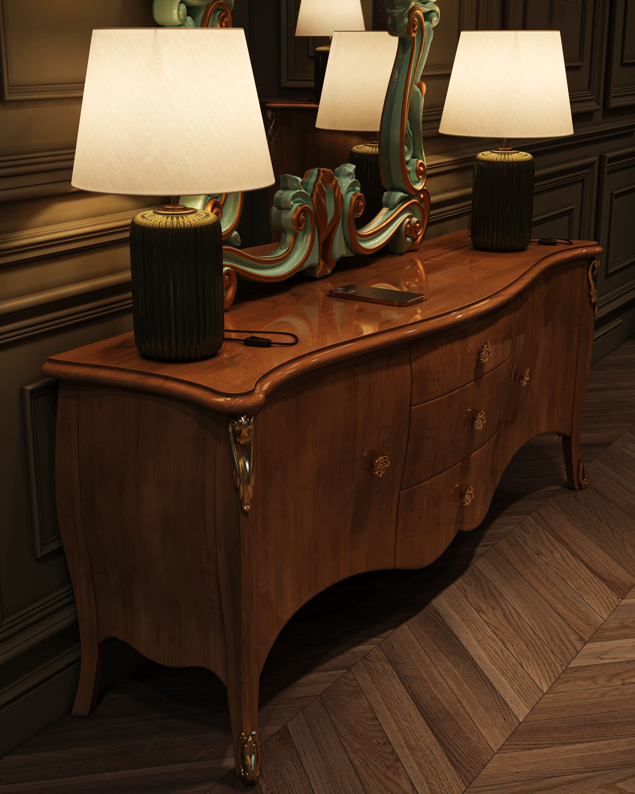 Деревянный шкаф с ящиками CASA +39 очарование ARCH-00104334 - Вид №2