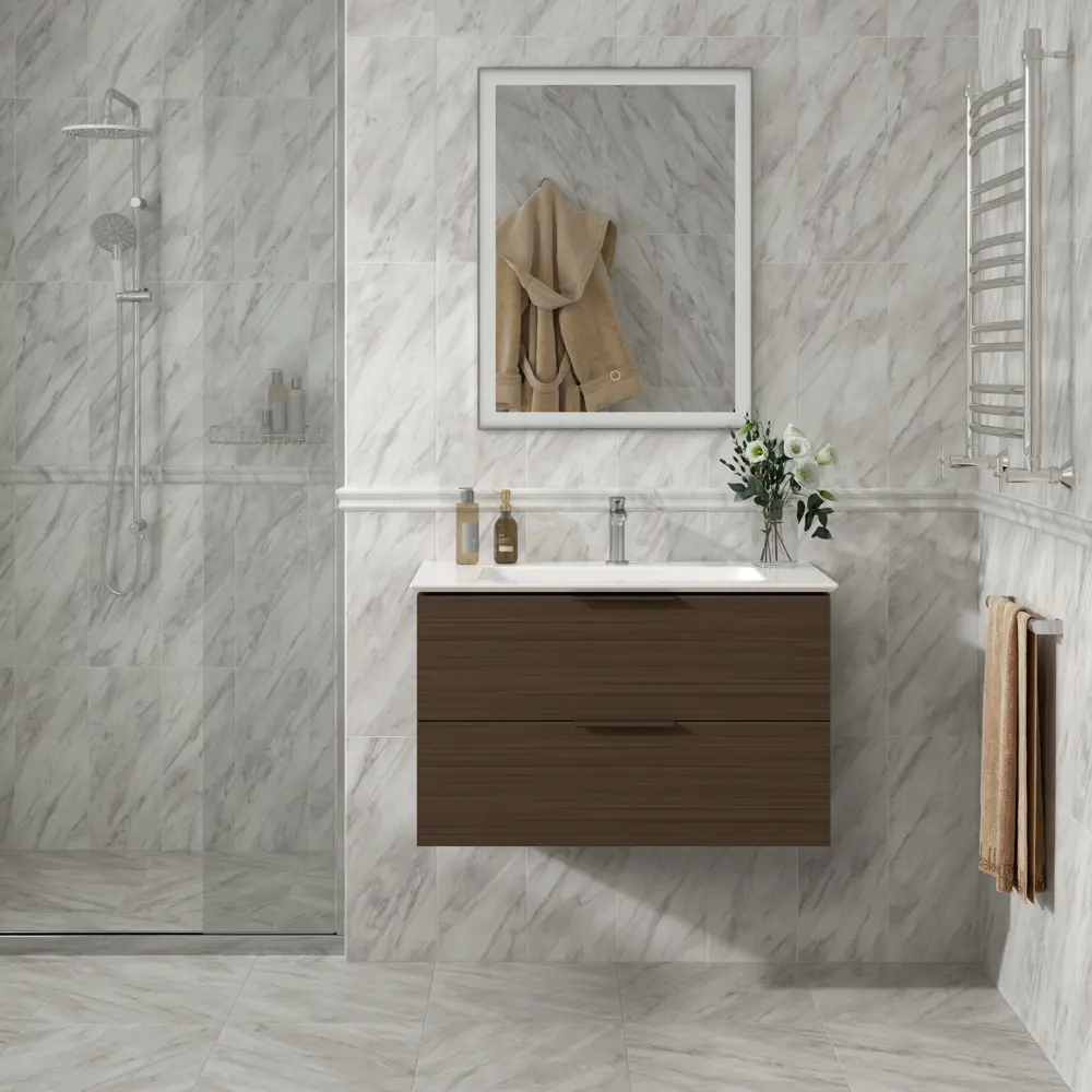 Плитка настенная Kerama Marazzi Кремона 20x50 см 1.2 м² цвет белый матовый 84407404 STLM-2045815 - Вид №5
