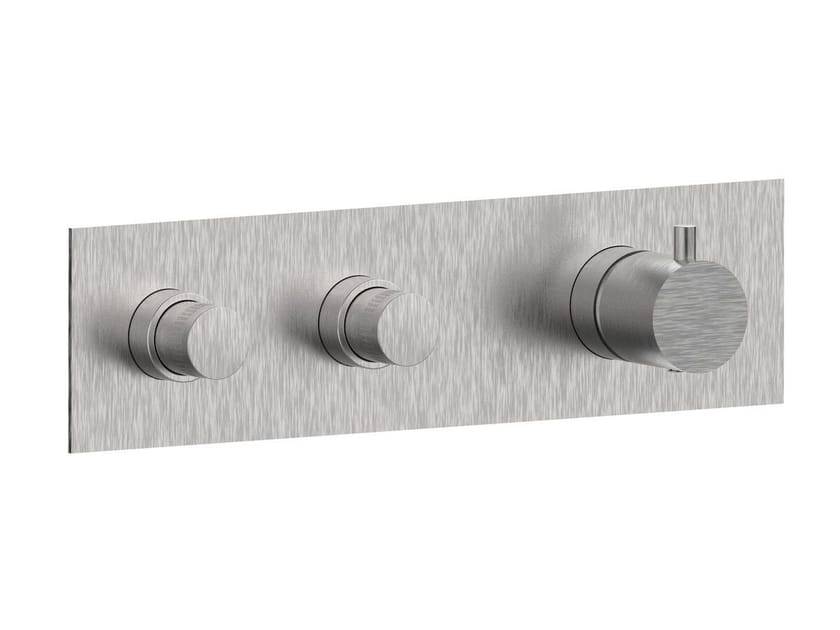 Смеситель для душа с 3 отверстиями из нержавеющей стали Rubinetterie Frattini Pepe XL 316 ARCH-00016273