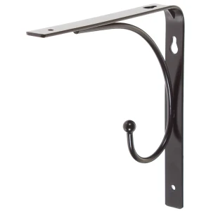 Кронштейн Сван 20х20 см нагрузка до 20 кг цвет чёрный