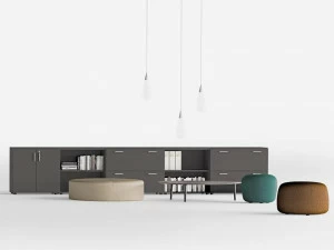 Sinetica Низкая офисная кладовая с распашными дверцами с замком Operative cabinets