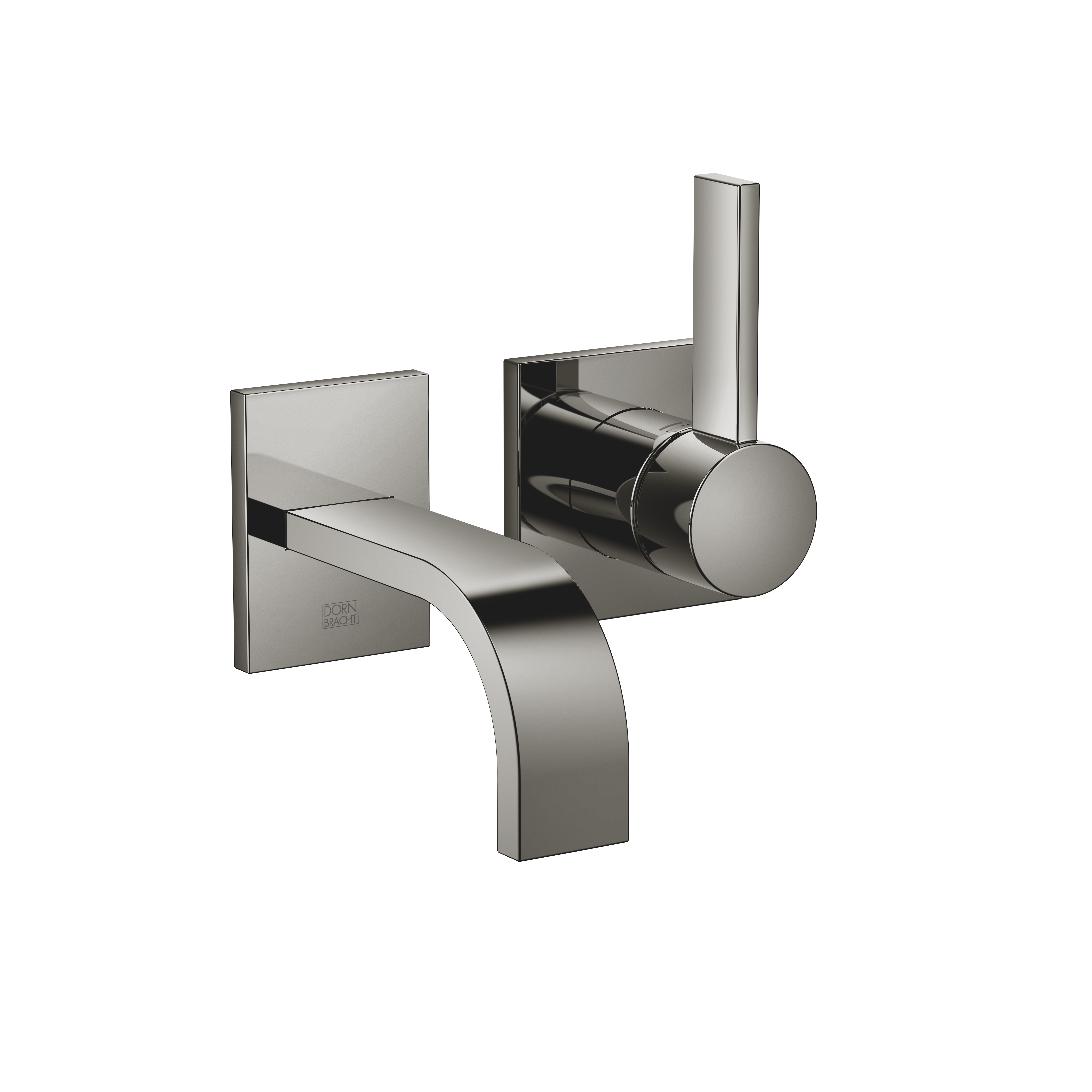 МЕМ Смеситель для раковины однорычажный настенный без донного клапана - Темный Хром 36867782-19 DornBracht