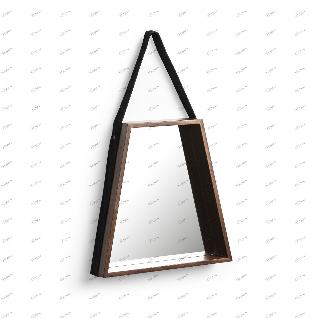 Зеркало настенное на ремне Bennington от La Forma LA FORMA ДИЗАЙНЕРСКИЕ 298888 Коричневый 