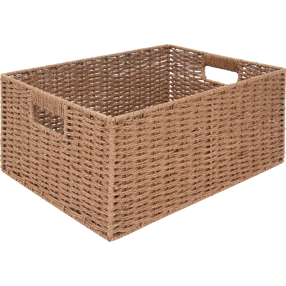Корзина для хранения 38x18x28 см бумага цвет коричневый Santreyd STLM-2202056 - Вид №1