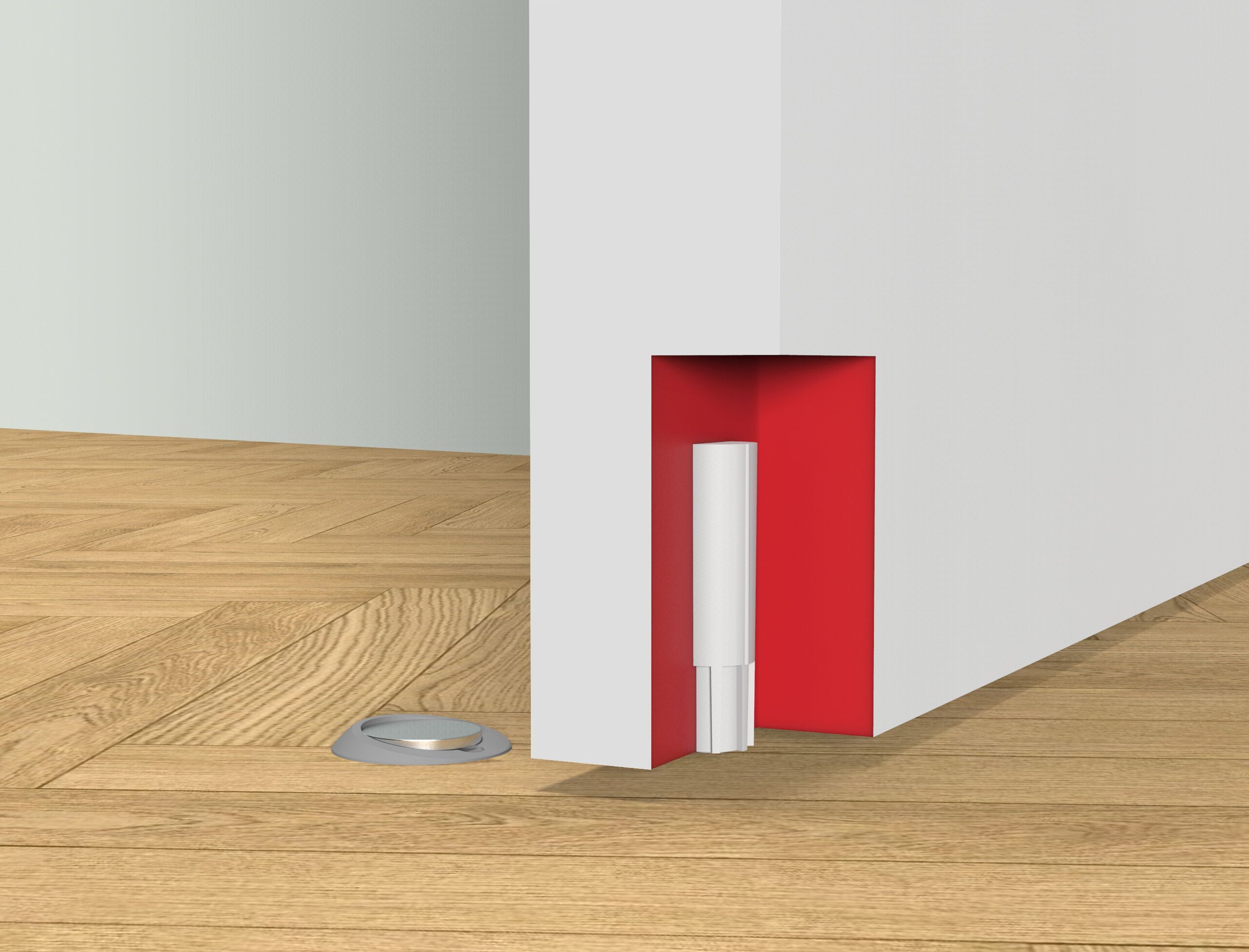 Магнитный дверной стопор для пола VERUM фитиль ARCH-00092912 - Вид №2