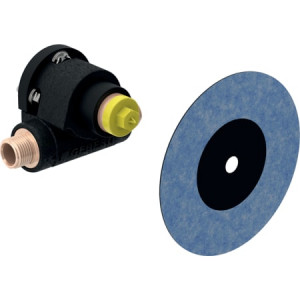 602.265.00.1 Водорозетка Geberit 90° эксцентрическая, с наружной резьбой MF 1/2" Geberit