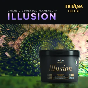 90779504 Эмаль акриловая TICIANA DELUXE Illusion с эффектом хамелеон цвет золотой 1 л STLM-0859229