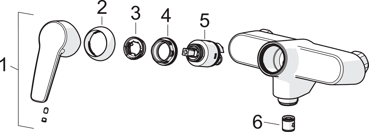 Oras 3966Y Cмеситель для душа с душевым комплектом 3966Y Saga Хром  - Вид №4