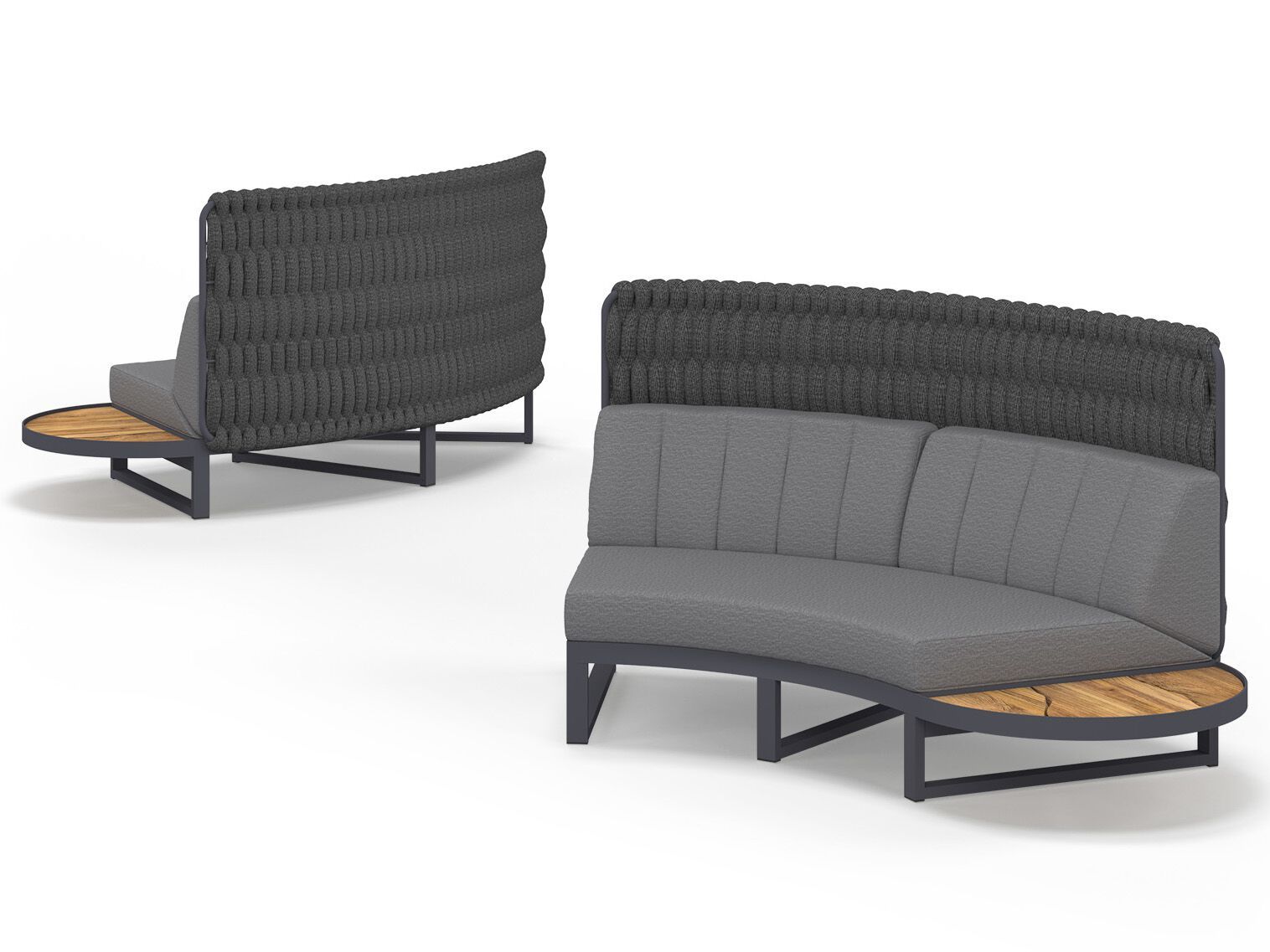 Модульный изогнутый садовый диван из ткани MAMAGREEN Munia ARCH-00036922 - Вид №7