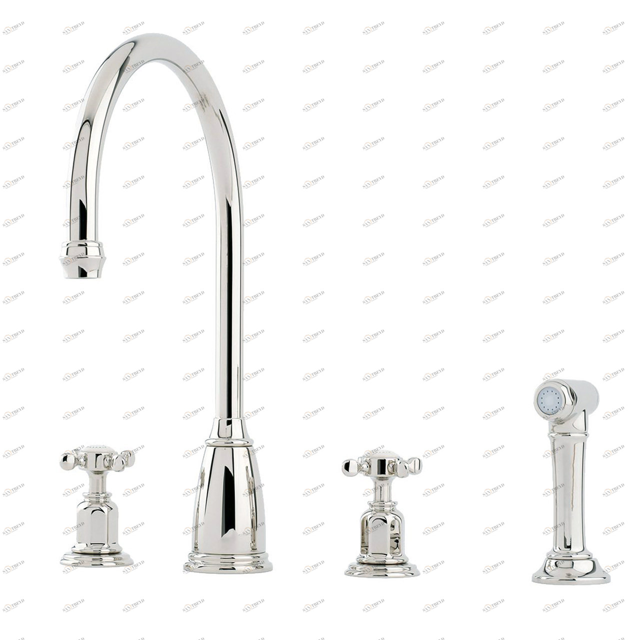 Traditional bathrooms Однорычажный смеситель для кухни P&R ATHENIAN nostalgia Pr4375.ag 