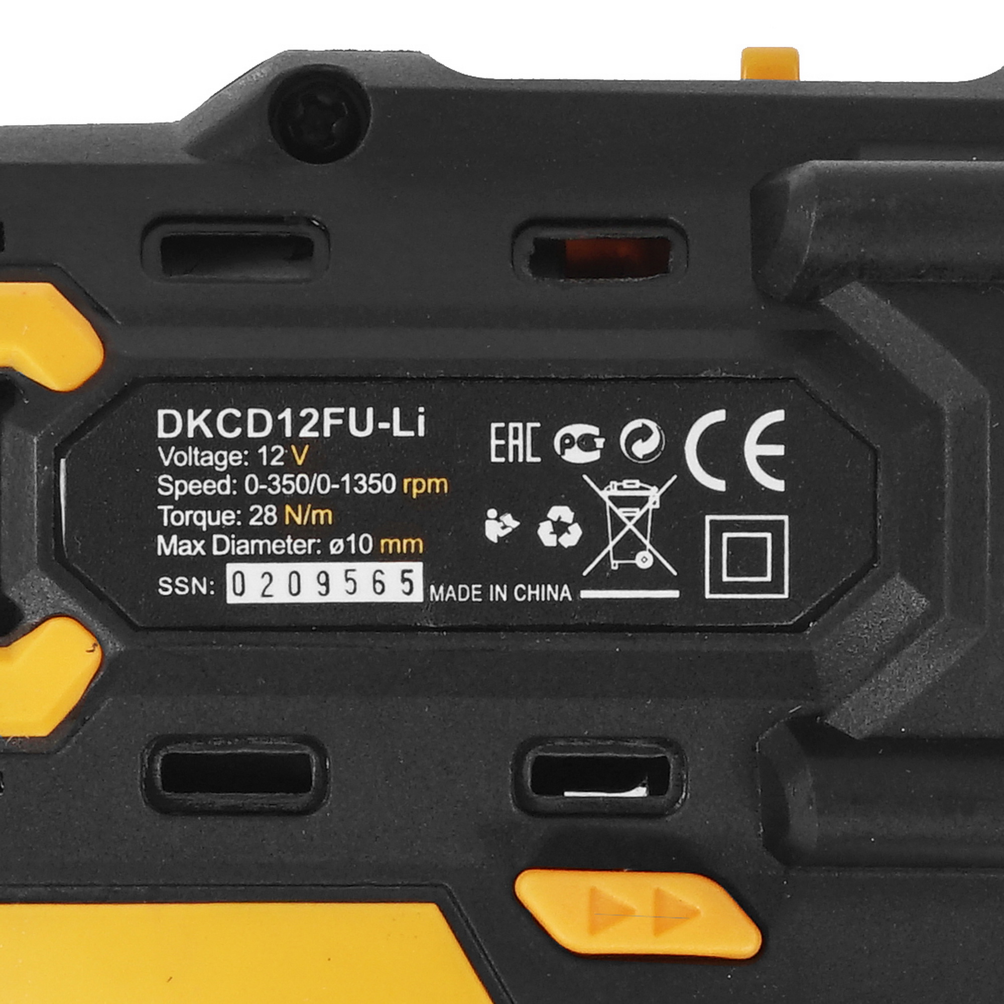 Дрель-шуруповерт DEKO DKCD12FU-Li 063-4139 5304306 STDN-0088733 - Вид №3