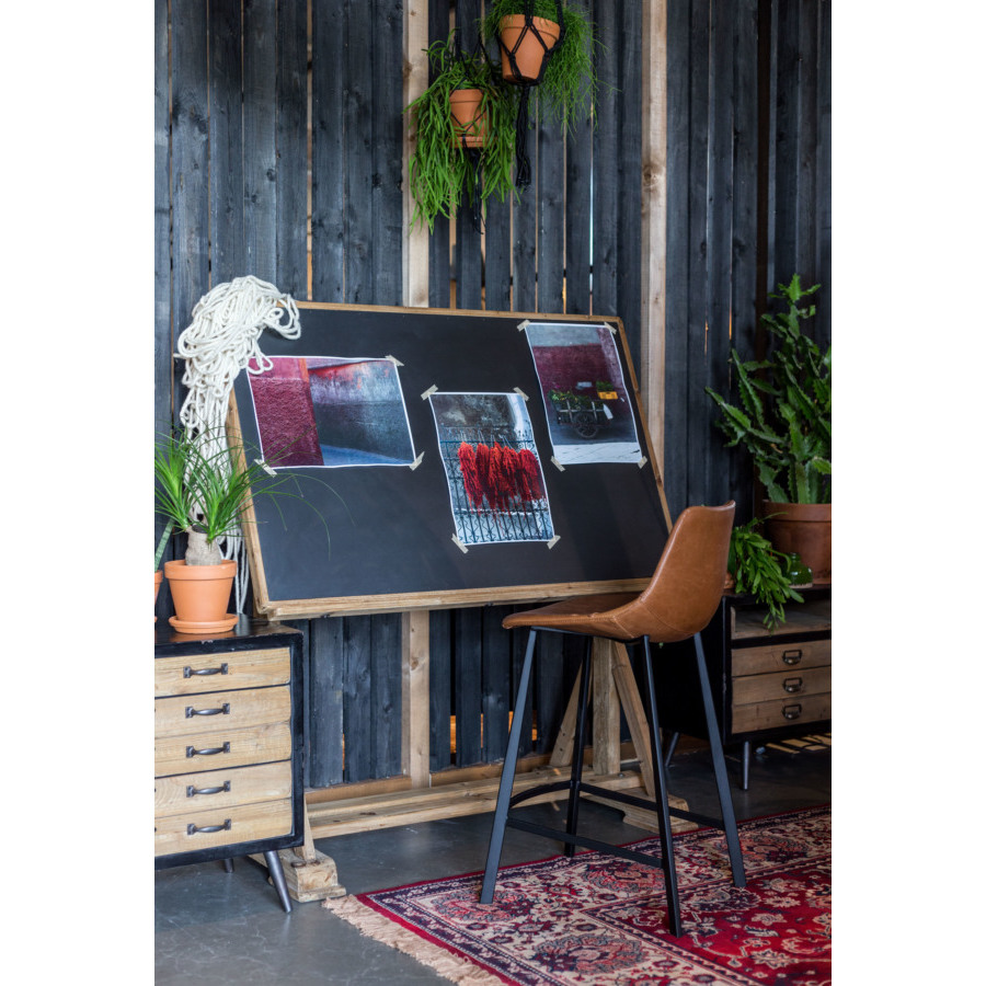 Стул высокий Franky коричневый Dutchbone 1500042 - Вид №1