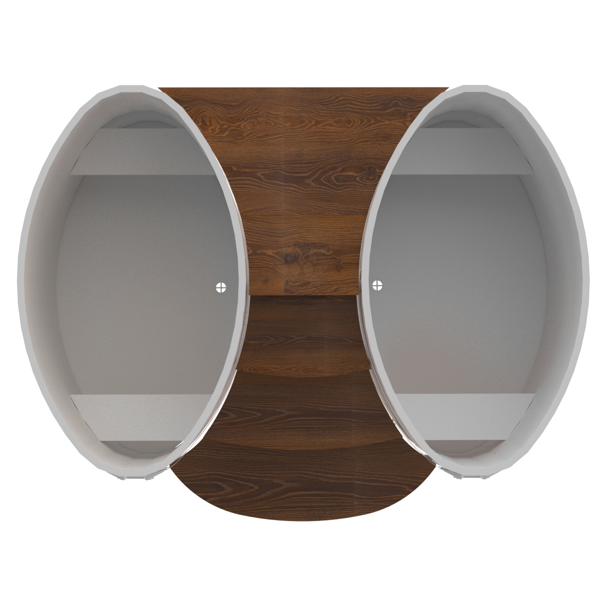 1951 Подиум на 2 купели 0,8х1,42 дуб мореный Alyarus  - Вид №2