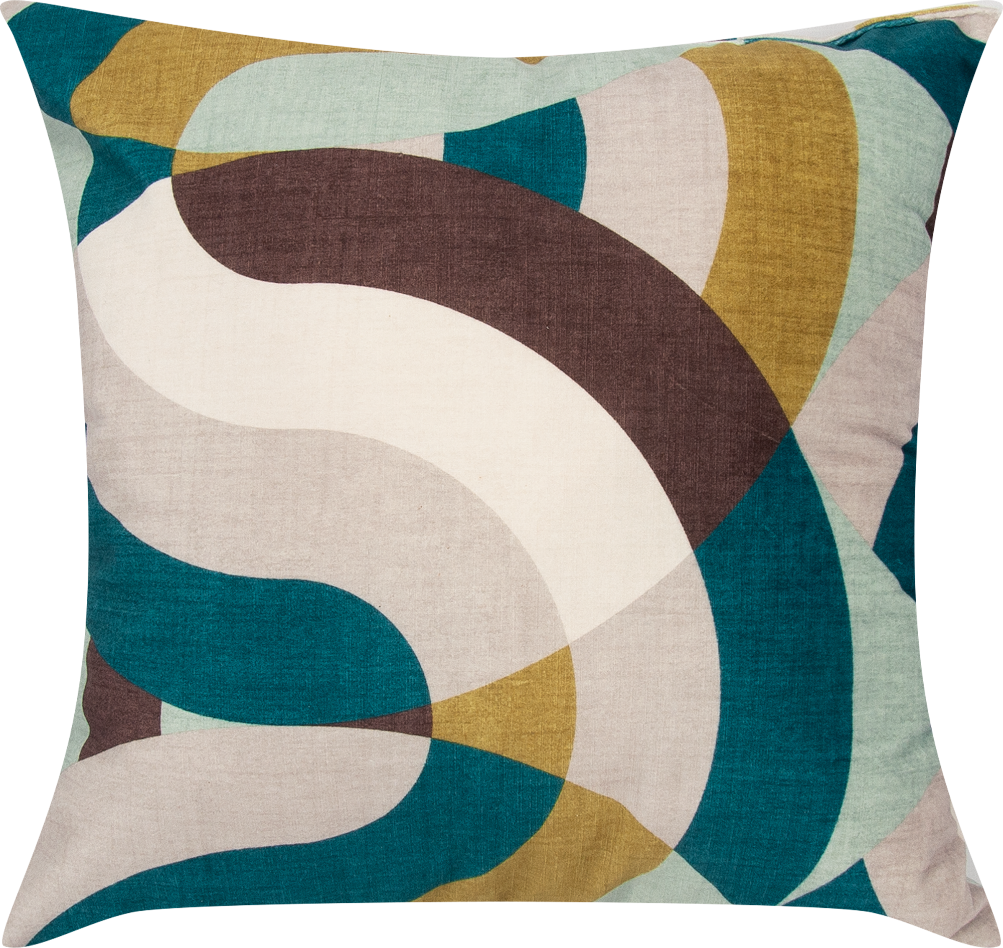 89077560 Подушка Цветные Волны 40x40 см цвет бирюзовый STLM-0078055 SEASONS