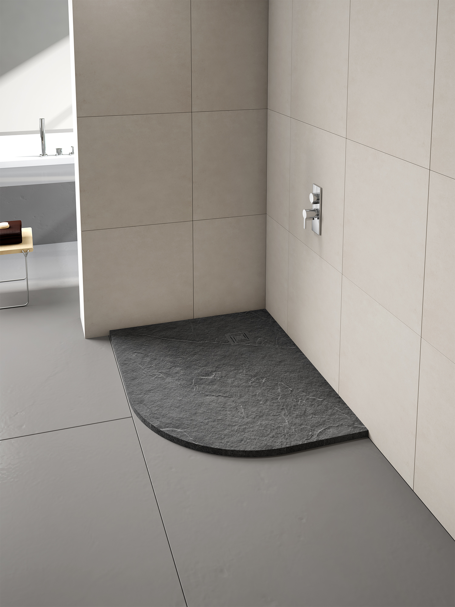 Душевой поддон T129HS L или R Merlyn Truestone - Вид №3