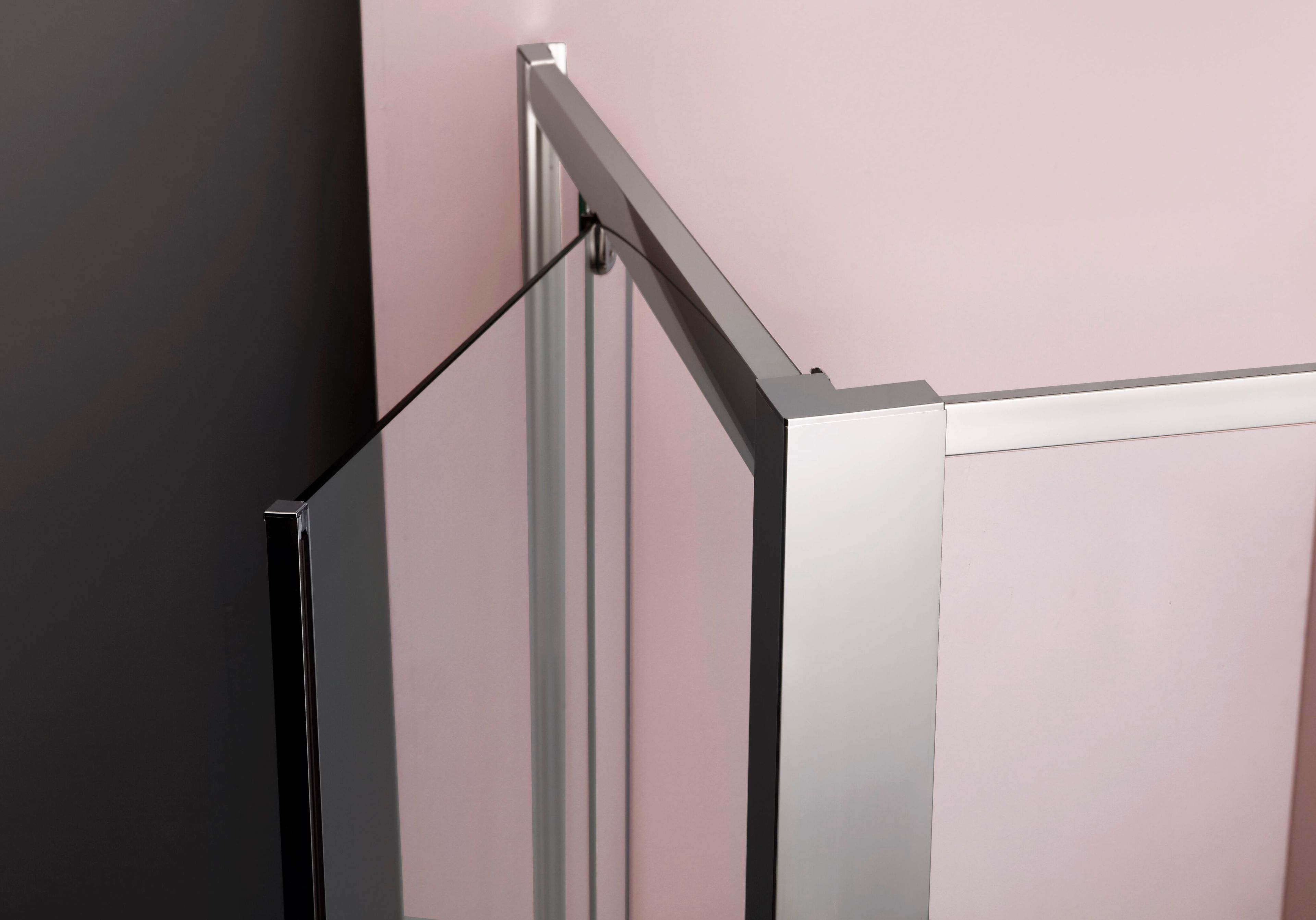 Алюминиевая и стеклянная угловая душевая кабина с распашной дверью TAMANACO FPB40 ARCH-00045822 - Вид №2