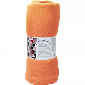 84330531 Плед 130x170 см флис цвет оранжевый Lines