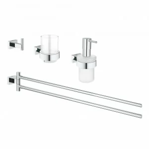 Набор аксессуаров GROHE Essentials Cube 4 в 1, хром (40847001)