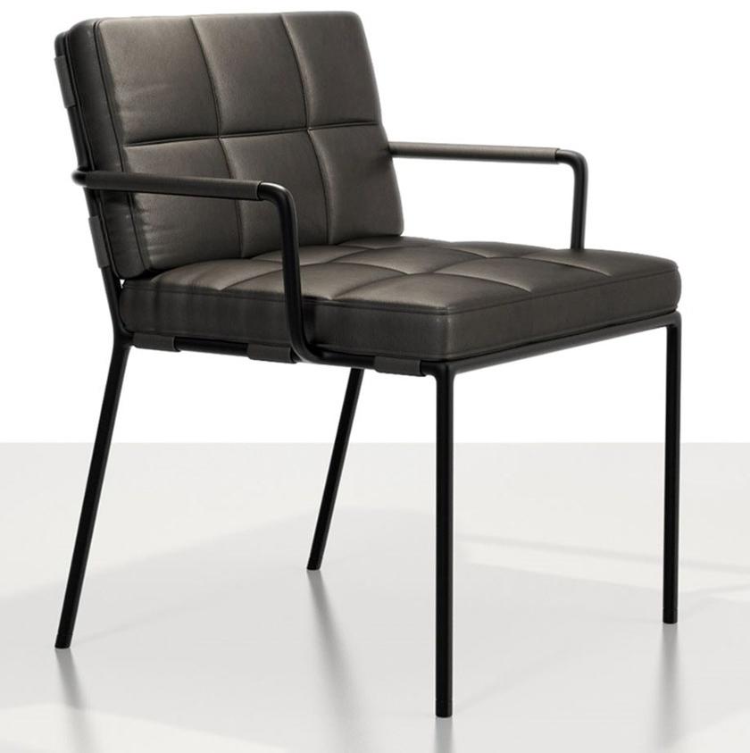 Tacchini Мягкое кожаное кресло с подлокотниками sun-id-1395102 - Вид №2