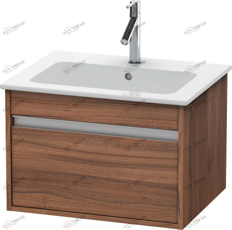 KT641807979 Тумбочка подвесная Ketho #KT6418 600 x 475 мм Орех натуральный, декор Duravit