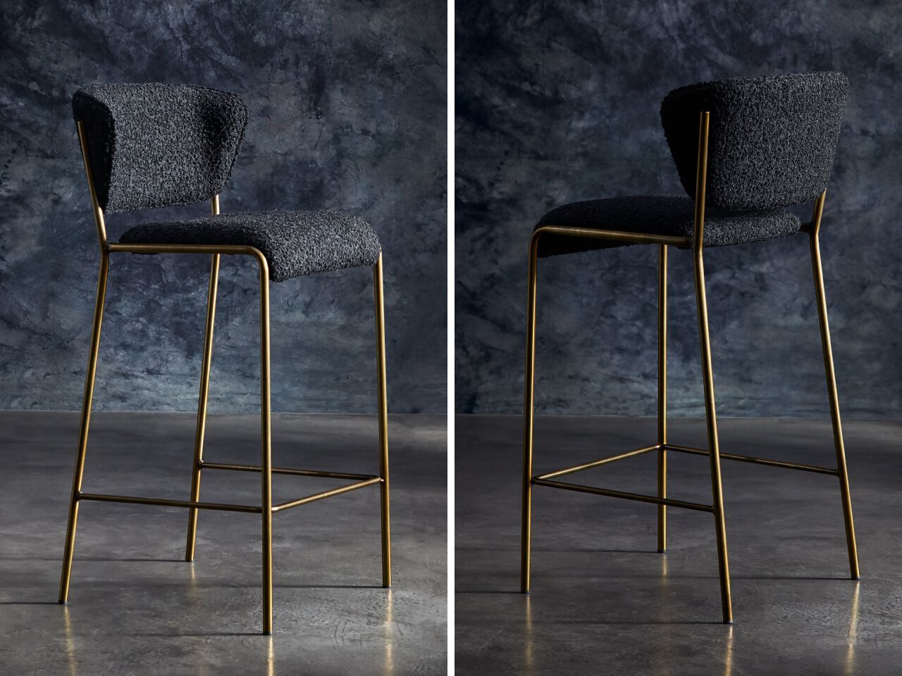 Высокий бархатный стул Julia Italia Лилия ARCH-00067691 - Вид №2