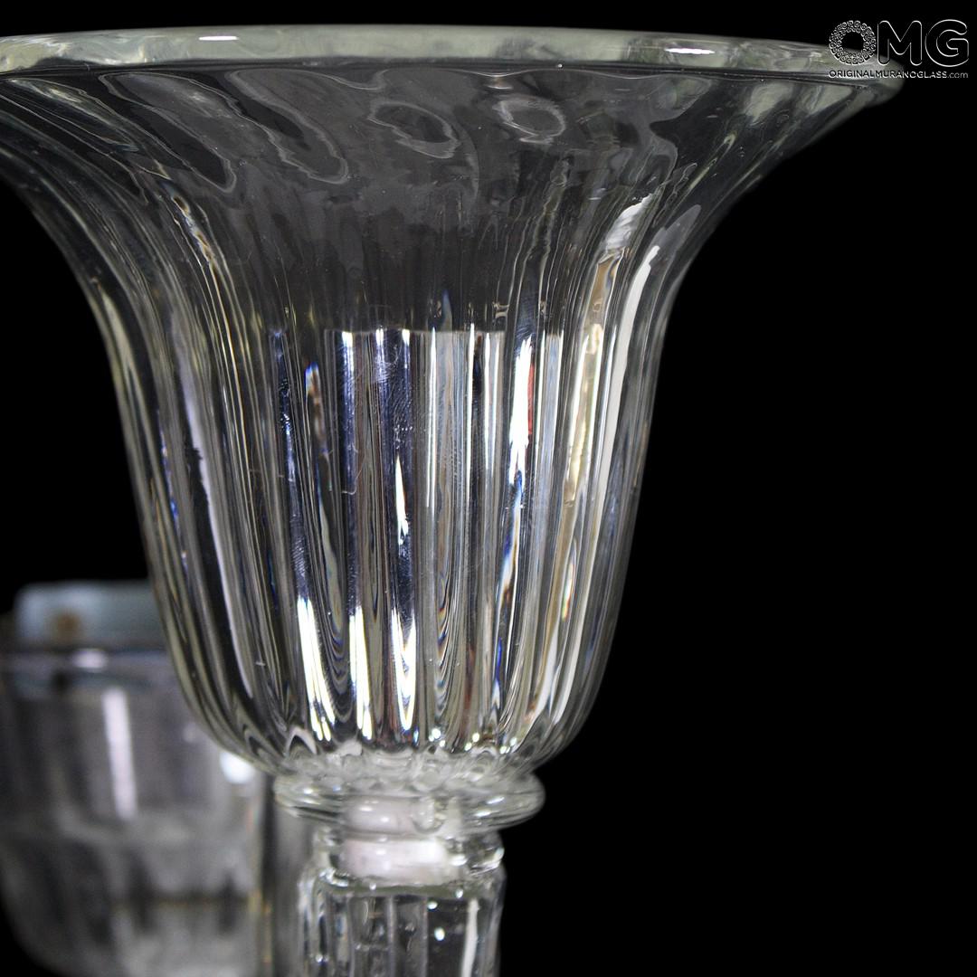 1168 ORIGINALMURANOGLASS Настенный Светильник Бра Кайзер на 2 лампочки - Либерти Liberty - муранское стекло 35 см MODERNO - Вид №1