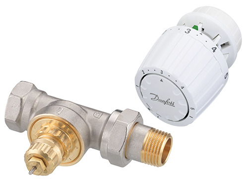 Danfoss Комплект RTR-G/RTR 7090 для однотрубной системы отопления RTR-G Ду15пр и RTR7090 комп-т терморег-р 013G2184  - Вид №1