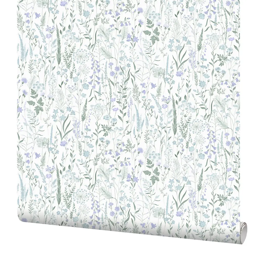 Обои флизелиновые Erismann Yesenia белые с растительным рисунком 89440853 STLM-1580342