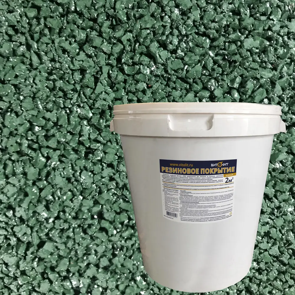 Резиновое покрытие Витолит цвет зеленый Santreyd STLM-2028589