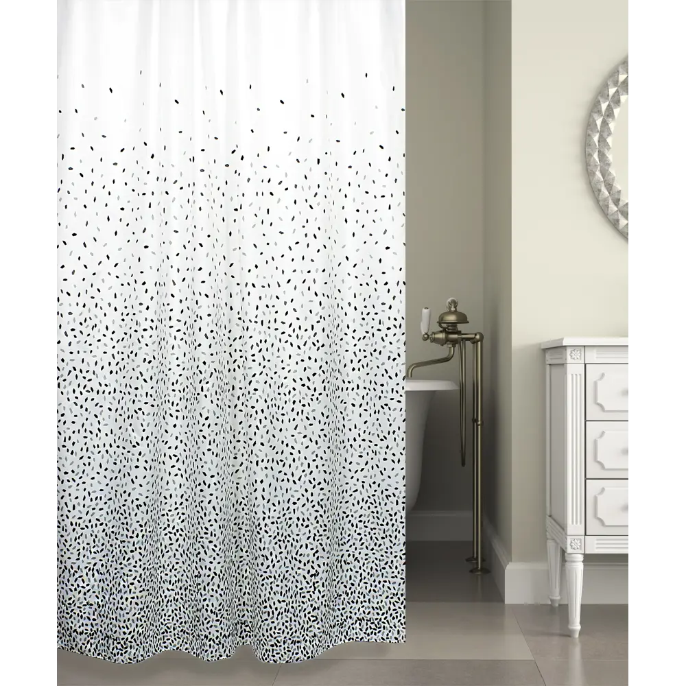 Штора для ванной BATH PLUS Confetti - элегантная защита от брызг 180×200 см 82360087 STLM-0025376 - Вид №7