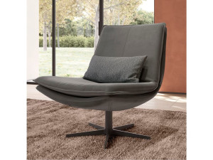 Тканевое вращающееся кресло