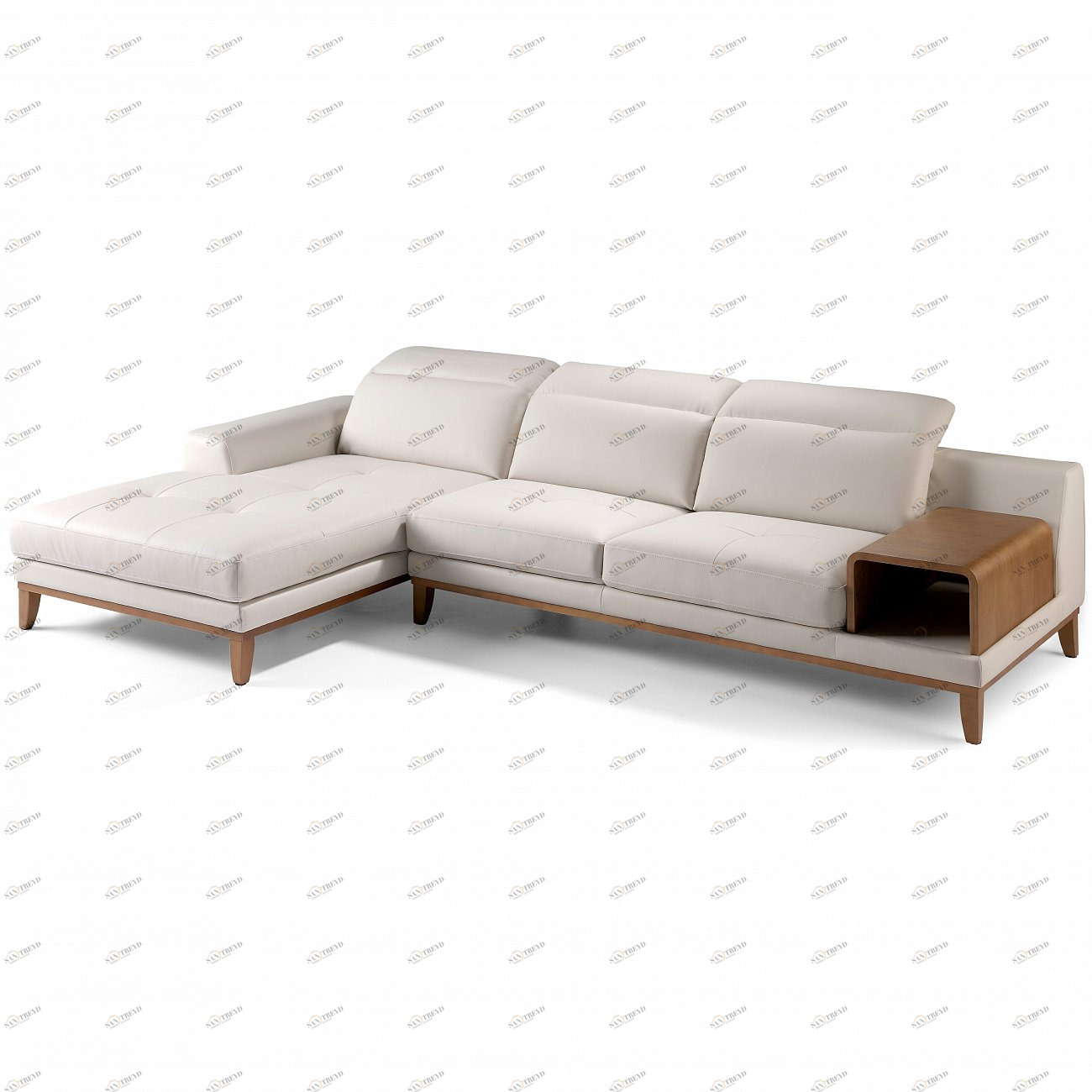 Диван угловой белый 1550L от Angel Cerda ANGEL CERDA ДИЗАЙНЕРСКИЕ 150209 Белый 