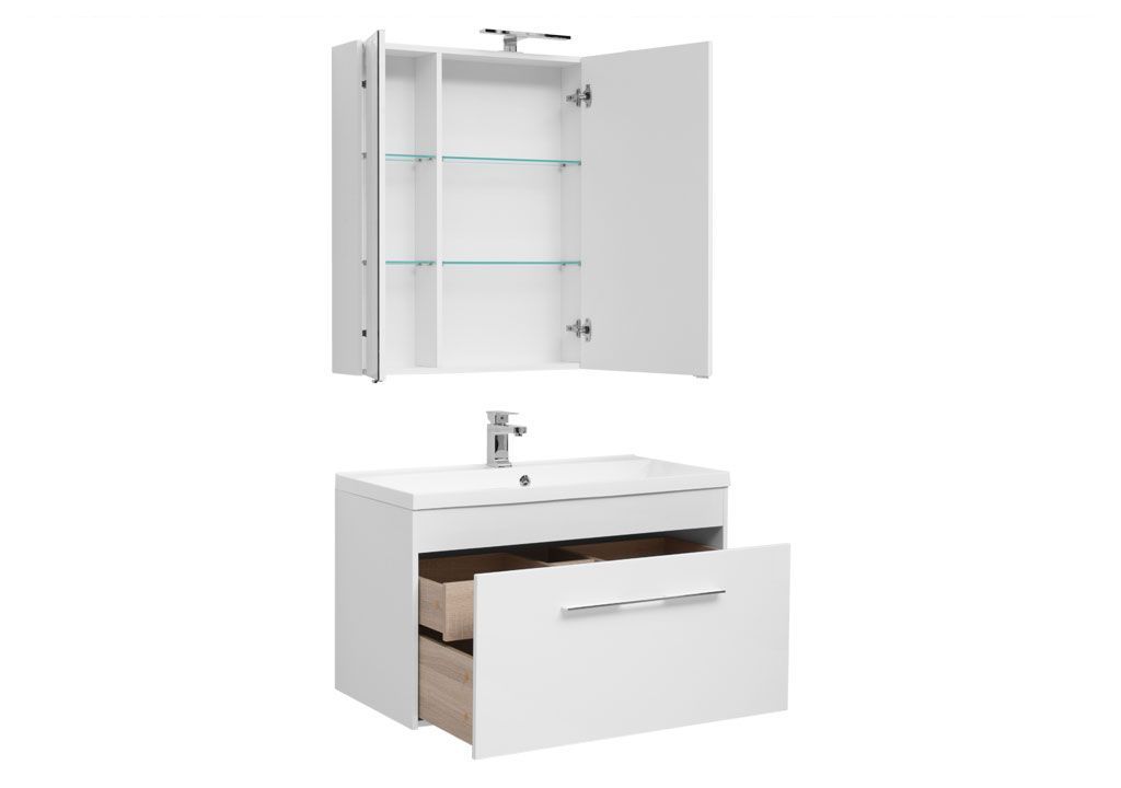 Мебель для ванной Aquanet Августа 100 белый 00225238 - Вид №1